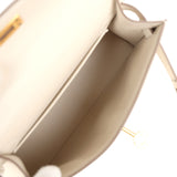 Hermes Kelly Sellier 20 Craie Epsom Gold Hardware