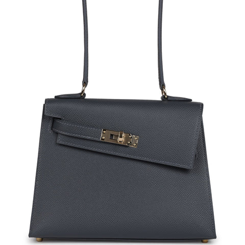 Hermes Kelly Sellier En Desordre 20 Ardoise Epsom Permabrass Hardware