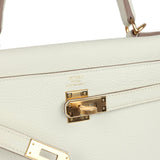 Hermes Kelly Retourne 25 Mushroom Togo Gold Hardware