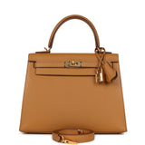 Hermes Kelly Sellier 25 Sesame Epsom Gold Hardware