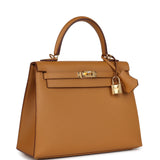 Hermes Kelly Sellier 25 Sesame Epsom Gold Hardware