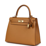 Hermes Kelly Sellier 25 Sesame Epsom Gold Hardware