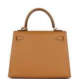 Hermes Kelly Sellier 25 Sesame Epsom Gold Hardware