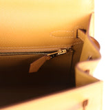 Hermes Kelly Sellier 25 Sesame Epsom Gold Hardware