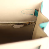 Hermes Special Order (HSS) Kelly Sellier 28 Malachite and Trench Epsom Permabrass Hardware