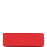 Hermes Kelly Sellier 20 Rouge de Coeur Epsom Gold Hardware