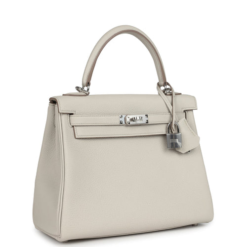 Hermes Kelly Retourne 25 Beton Togo Palladium Hardware