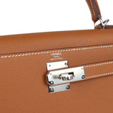 Hermes Kelly Sellier 28 Gold Epsom Palladium Hardware