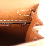 Hermes Kelly Sellier 28 Gold Epsom Palladium Hardware