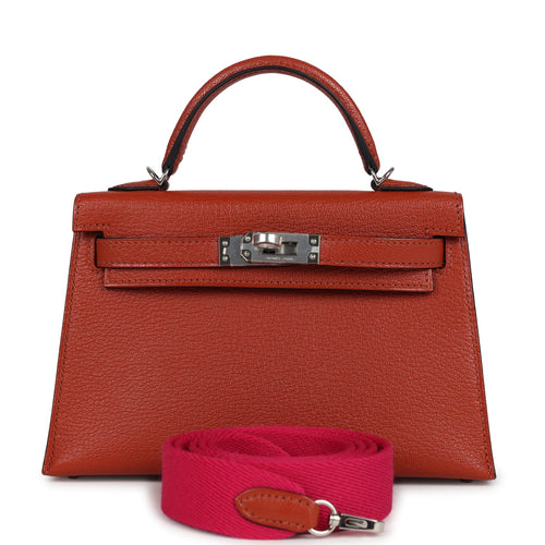 Hermes Kelly Sellier 20 Cuivre Chevre Mysore Palladium Hardware