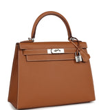 Hermes Kelly Sellier 28 Gold Epsom Palladium Hardware - Thumbnail View 2