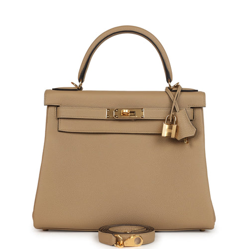 Hermes Kelly Retourne 28 Poussiere Togo Gold Hardware