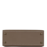 Hermes Kelly Sellier 25 Etoupe Epsom Gold Hardware