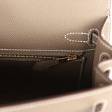 Hermes Kelly Sellier 25 Etoupe Epsom Gold Hardware