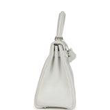 Hermes Kelly Retourne 28 White Clemence Palladium Hardware - Thumbnail View 3