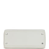 Hermes Kelly Retourne 28 White Clemence Palladium Hardware - Thumbnail View 6