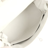 Hermes Kelly Retourne 28 White Clemence Palladium Hardware - Thumbnail View 8