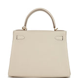 Hermes Kelly Retourne 28 Craie Togo Gold Hardware