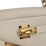 Hermes Kelly Retourne 28 Craie Togo Gold Hardware