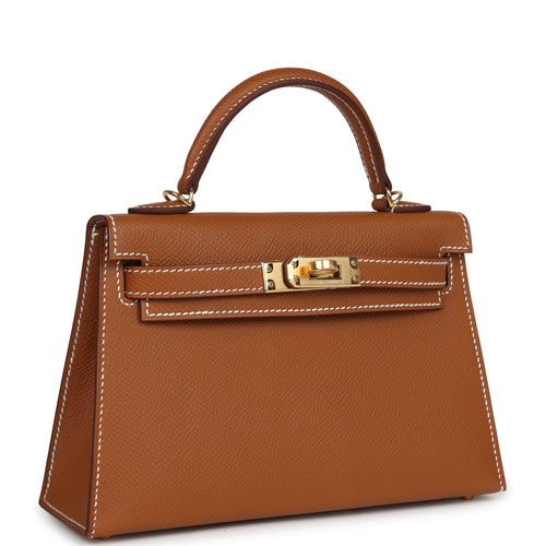 Hermes Kelly Sellier 20 Gold Epsom Gold Hardware