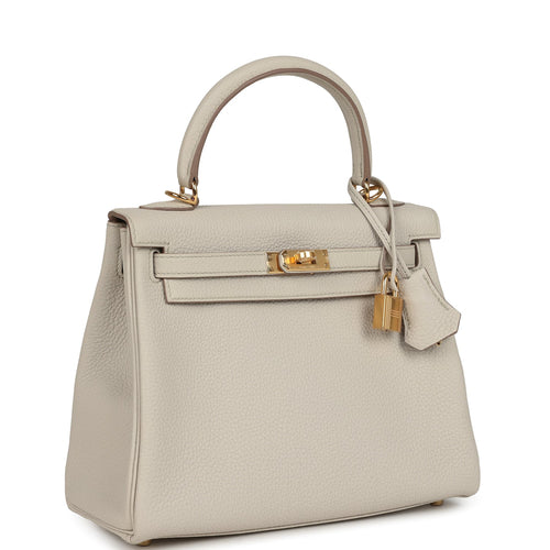 Hermes Kelly Retourne 25 Beton Togo Gold Hardware