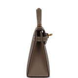 Hermes Kelly Sellier 20 Etoupe Epsom Gold Hardware