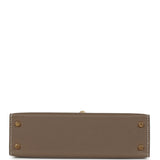 Hermes Kelly Sellier 20 Etoupe Epsom Gold Hardware