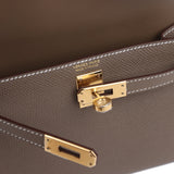 Hermes Kelly Sellier 20 Etoupe Epsom Gold Hardware