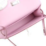 Hermes Kelly Sellier 20 Mauve Sylvestre Epsom Palladium Hardware
