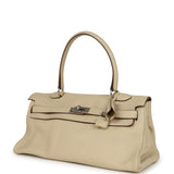 Vintage Hermes Shoulder Kelly 42 JPG Parchemin Clemence Palladium Hardware