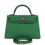 Hermes Kelly Sellier 20 Cactus Verso Epsom Palladium Hardware