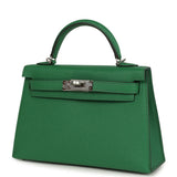 Hermes Kelly Sellier 20 Cactus Verso Epsom Palladium Hardware
