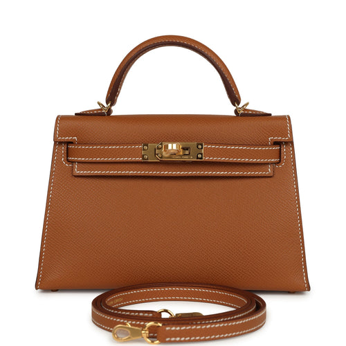 Hermes Kelly Sellier 20 Gold Epsom Gold Hardware