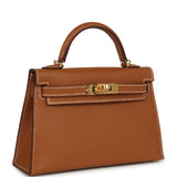 Hermes Kelly Sellier 20 Gold Epsom Gold Hardware