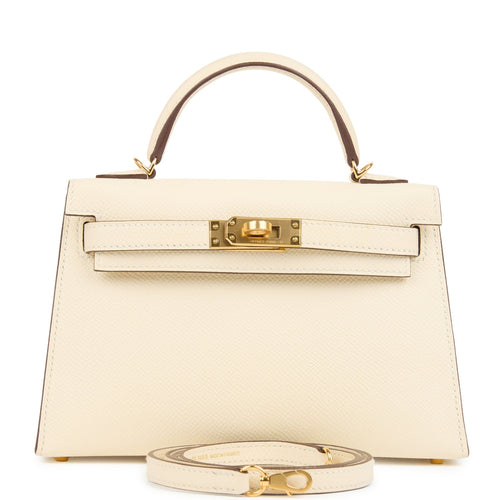 Hermes Kelly Sellier 20 Nata Epsom Gold Hardware