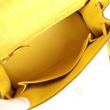 Hermes Kelly Retourne 25 Mimosa Matte Alligator Permabrass Hardware
