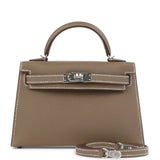Hermes Kelly Sellier 20 Etoupe Epsom Palladium Hardware - Thumbnail View 1