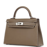 Hermes Kelly Sellier 20 Etoupe Epsom Palladium Hardware - Thumbnail View 5