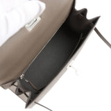 Hermes Kelly Sellier 25 Etain Epsom Palladium Hardware