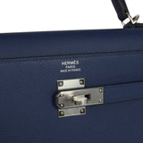Hermes Kelly Sellier 35 Bleu Saphir Epsom Palladium Hardware