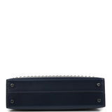 Hermes Kelly Sellier 20 Clouté Bleu Abysse Box Palladium Hardware - Thumbnail View 6