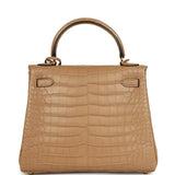 Hermes Kelly Retourne 25 Chai Matte Alligator Gold Hardware