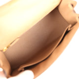 Pre-owned Hermes Kelly Sellier 25 Chai Ostrich Gold Hardware