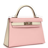 Hermes Special Order (HSS) Kelly Sellier 20 Rose Sakura and Nata Chevre Mysore Permabrass Hardware