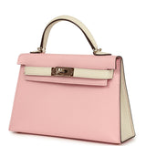 Hermes Special Order (HSS) Kelly Sellier 20 Rose Sakura and Nata Chevre Mysore Permabrass Hardware