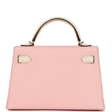 Hermes Special Order (HSS) Kelly Sellier 20 Rose Sakura and Nata Chevre Mysore Permabrass Hardware