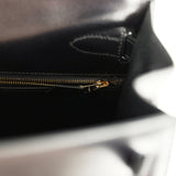 Pre-owned Hermes Kelly Sellier 32 Black Box Brushed Gold Hardware - Thumbnail View 9