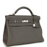 Hermes Kelly 42 Maxi Etain Togo Palladium Hardware - Thumbnail View 2