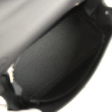 Hermes Kelly Retourne 25 Black Togo Palladium Hardware