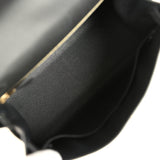 Pre-owned Hermes Kelly Sellier 28 Black Epsom Permabrass Hardware - Thumbnail View 8
